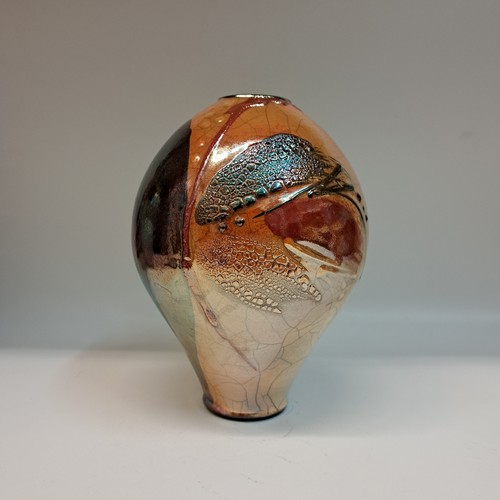 #231039 Raku, 3xFired 7.75x5 $32 at Hunter Wolff Gallery